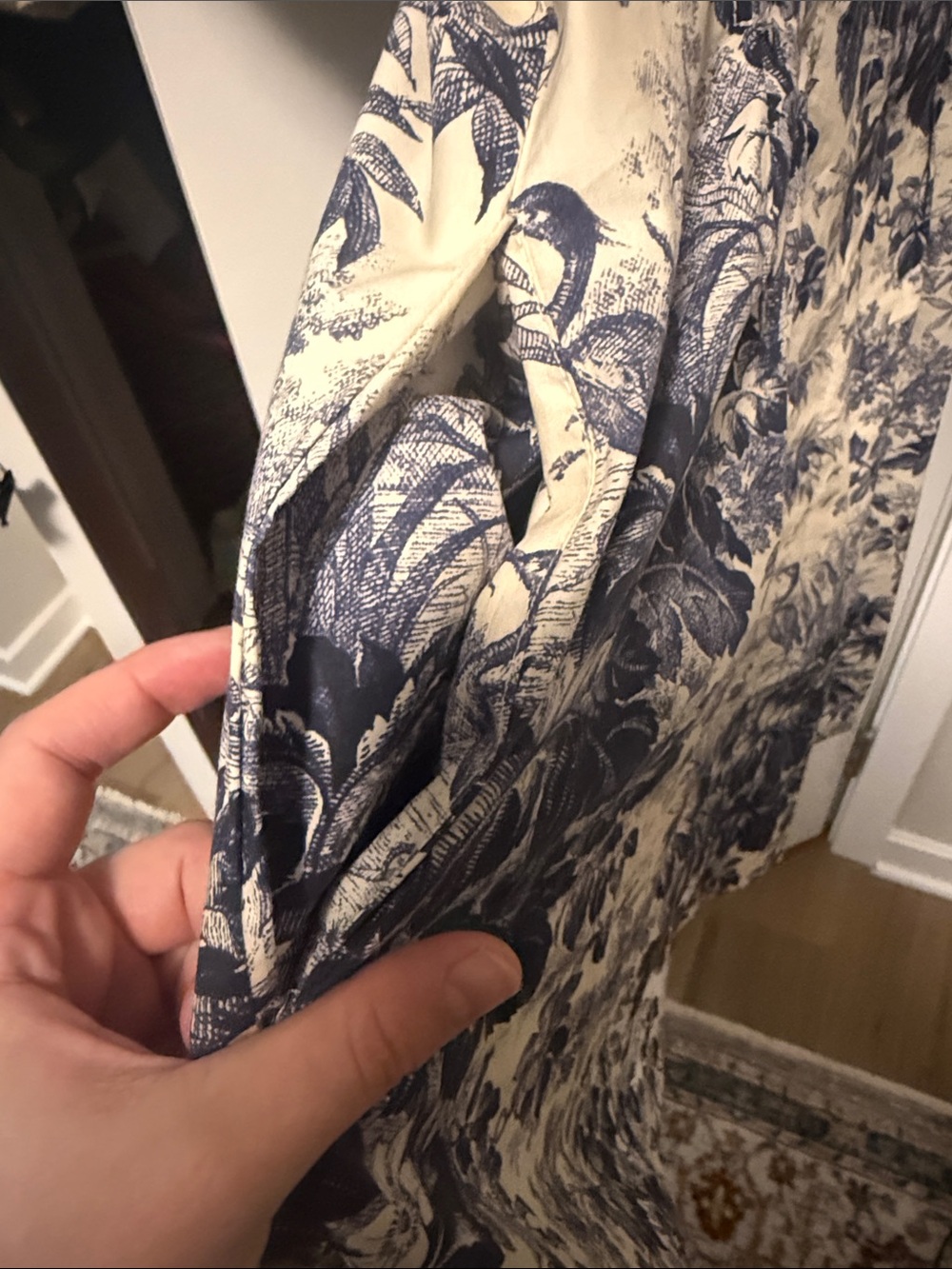 Tuckernuck Blue and Cream Toile Shirt Dress - Picture 4 of 8
